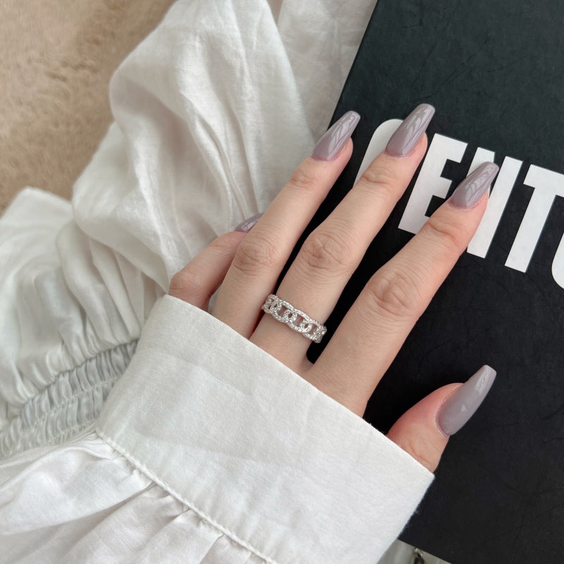 CZ Chain Link Ring