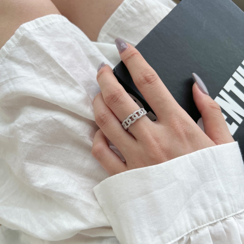 CZ Chain Link Ring