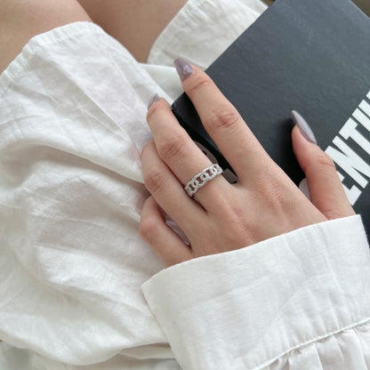 CZ Chain Link Ring
