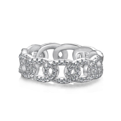 CZ Chain Link Ring