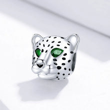 Load image into Gallery viewer, 925 Sterling Silver Cheetah Bead Charm