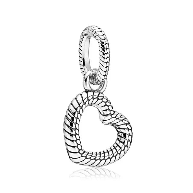 Plain Classic Heart Dangle Charm