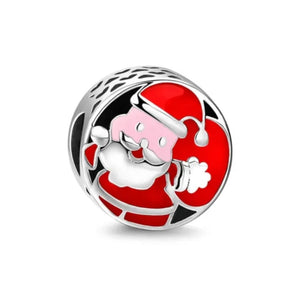 925 Sterling Silver Thanks from Santa Christmas Bead Charm