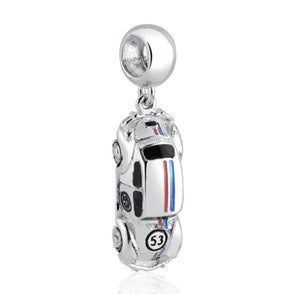 925 Sterling Silver Classic Car 'Herby' Dangle Charm