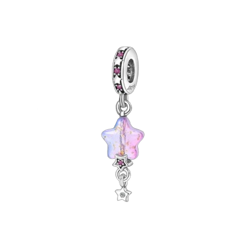 Purple Star Dangle Charm