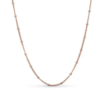 Rose Gold Bead Necklace