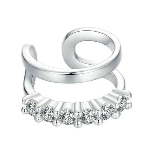 CZ Double Loop Ear CUFFS