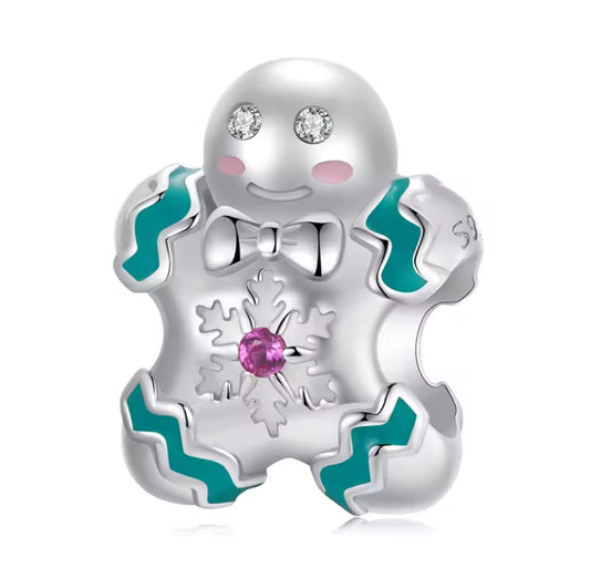 Gingerbread Man Bead Charm