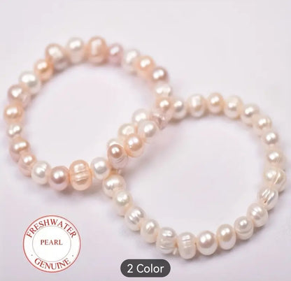 Genuine Freshwater Pearl Stretch Bracelet