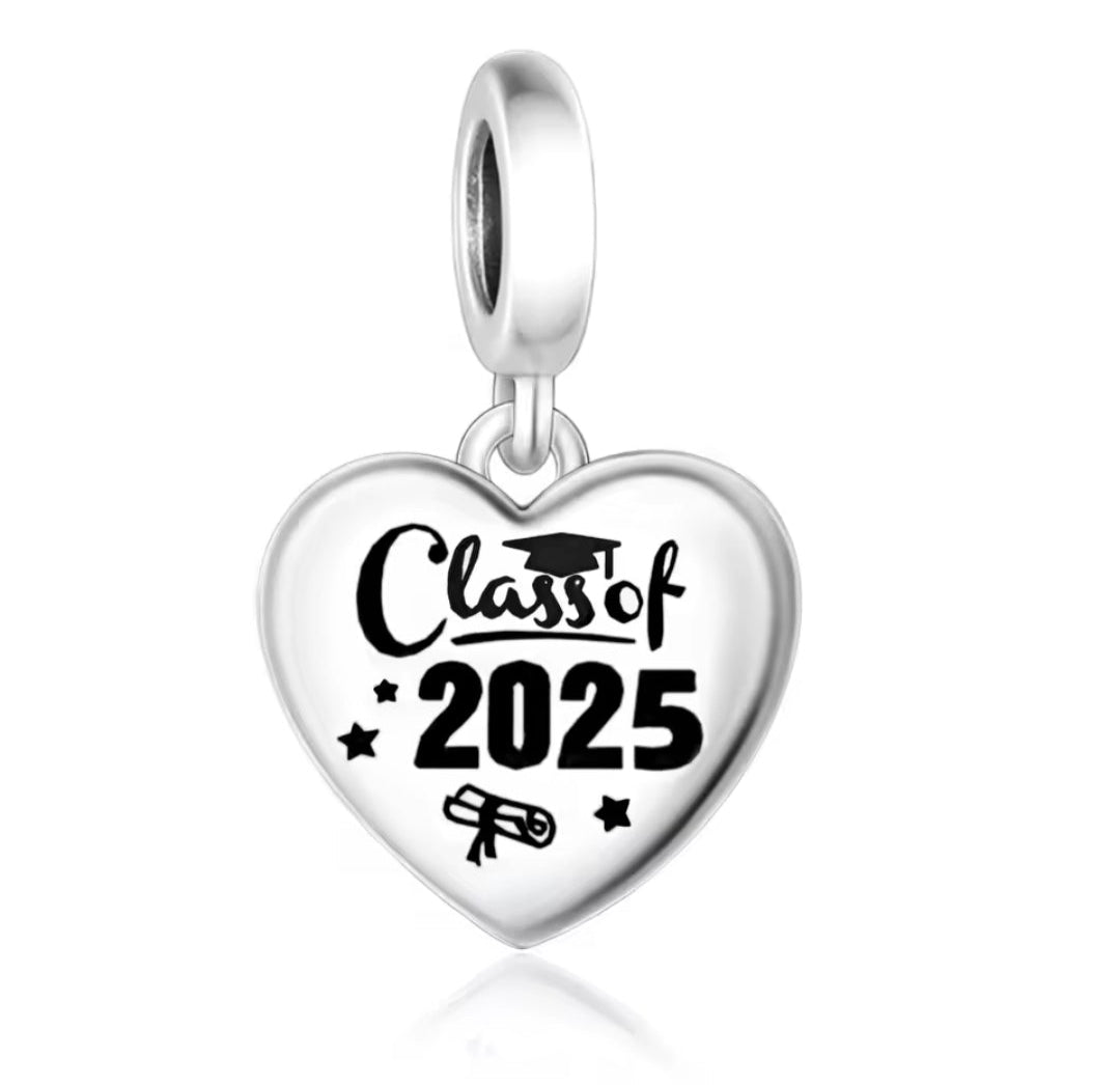 Graduation 2025 Heart Charm