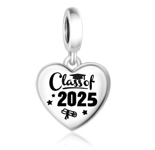 Graduation 2025 Heart Charm
