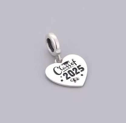 Graduation 2025 Heart Charm