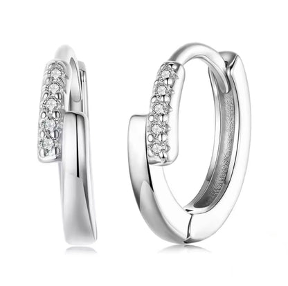 CZ hoop Earrings