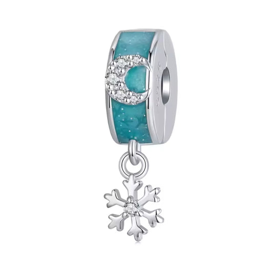 Snowflake Clip Charm