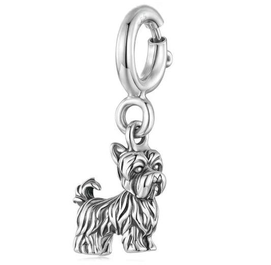 Yorkshire Terrier Dog Bead Charm