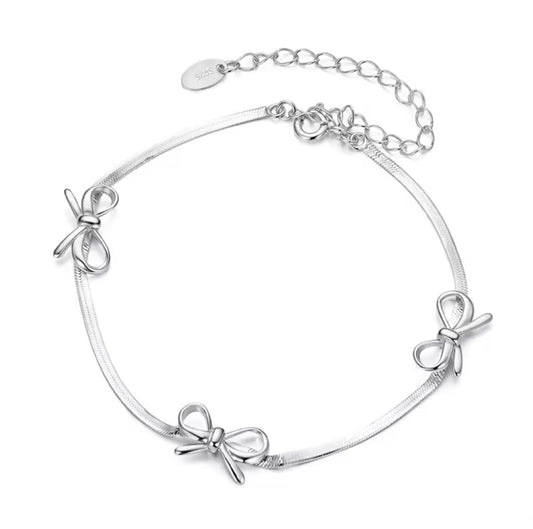 Bow Herringbone Bracelet