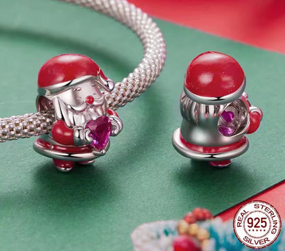 Santa with CZ Heart