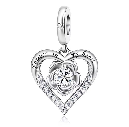 Forever in my heart Charm