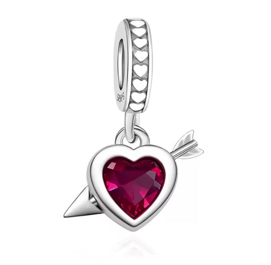 Heart and Arrow Charm