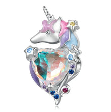 Load image into Gallery viewer, 925 Sterling Silver Unicorn Bead Charm