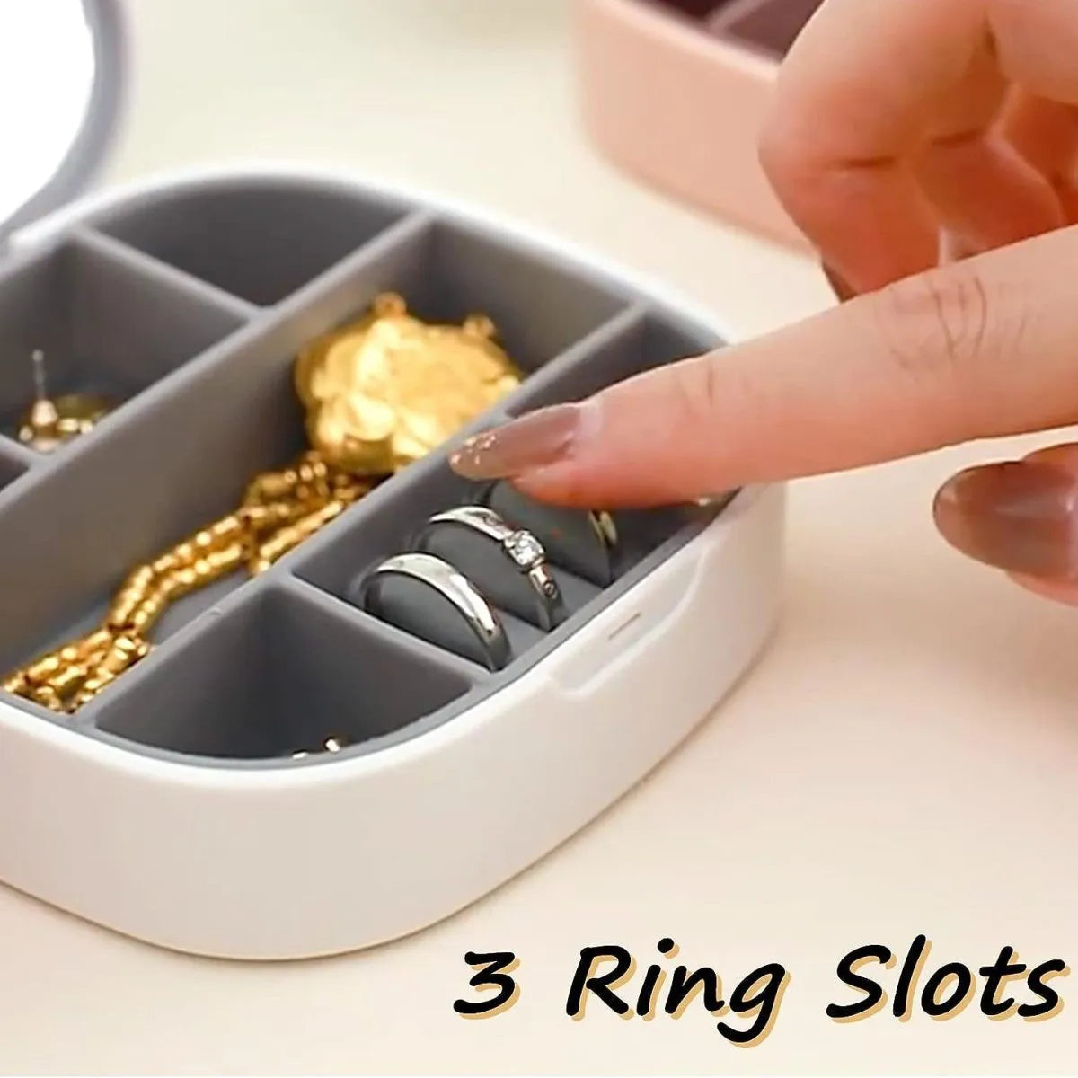 Jewellery Storage Box with Mirror