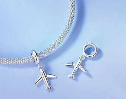 Mini Airplane Dangle Charm