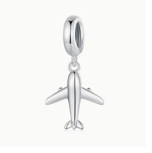 Load image into Gallery viewer, 925 Sterling Silver Mini Airplane Dangle Charm