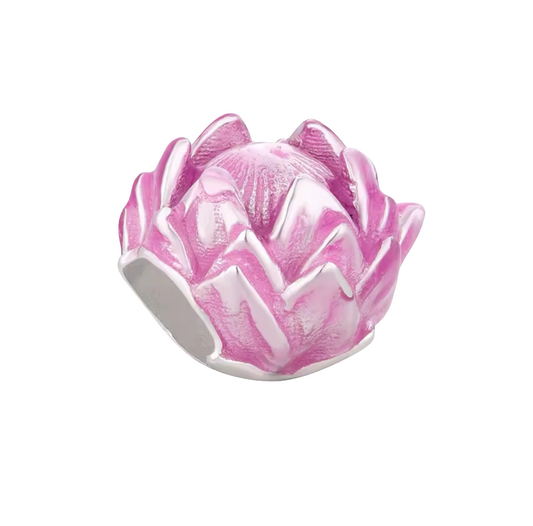 Sterling Silver Pandora Compatible South Africa Protea Flower Charm for Pandora bracelets 