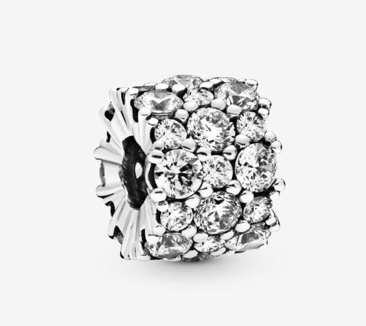 Clear CZ Sparkle Bead Charm