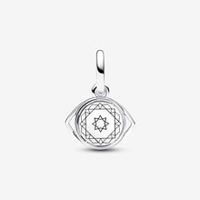 Load image into Gallery viewer, 925 Sterling Silver Marvel Dr Strange Agamotto Eye Dangle Charm