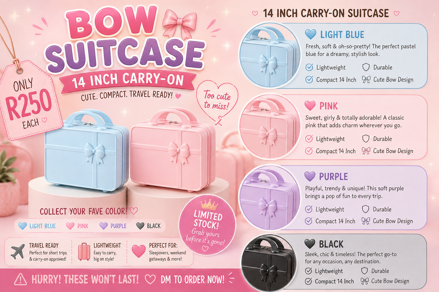 BOW Travel Vanity Suitcase
