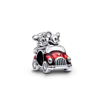 Minnie and Mickey Mouse Car Bead Charm