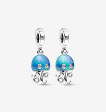 Load image into Gallery viewer, 925 Sterling Silver Colour-Changing Jellyfish Dangle Charm