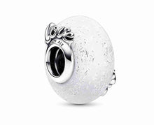Load image into Gallery viewer, 925 Sterling Silver Love Mom Murano Glass Bead Charm