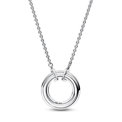 Two Tone Two tone Round & Pavé Necklace