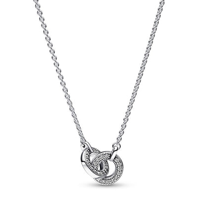 Intertwined Pavé Pendant Necklace