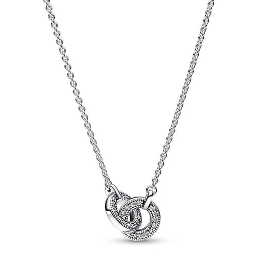 Intertwined Pavé Pendant Necklace