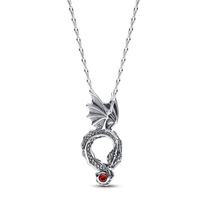 925 Sterling Silver Game of Thrones Dragon Pendant and Necklace