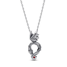 Load image into Gallery viewer, 925 Sterling Silver Game of Thrones Dragon Pendant and Necklace