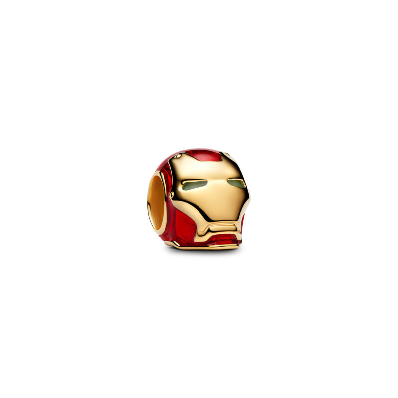 Iron Man Gold Plated Bead Charm