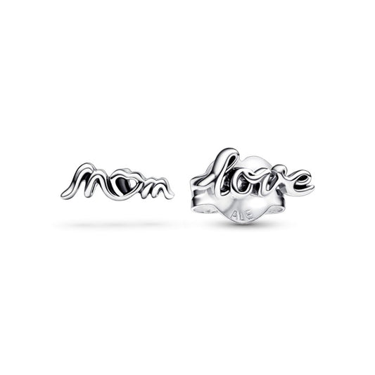 Love Mom Stud Earrings
