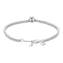 Load image into Gallery viewer, 925 Sterling Silver CZ Minnie Tennis Bracelet