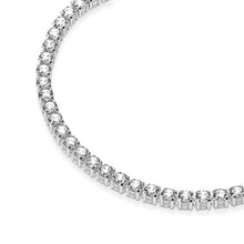 Load image into Gallery viewer, 925 Sterling Silver Sparkling CZ Link Tennis Bracelet