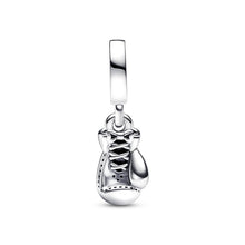 Load image into Gallery viewer, 925 Sterling Silver Strength engraved Boxing Glove Dangle Charm