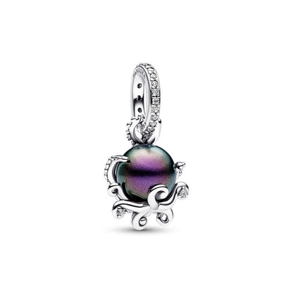 Little Mermaid Ursula Purple Murano Dangle Charm