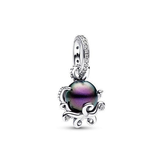 Little Mermaid Ursula Purple Murano Dangle Charm