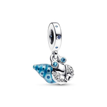 Load image into Gallery viewer, 925 Sterling Silver Glow-in-the-Dark Hermit Crab Dangle Charm