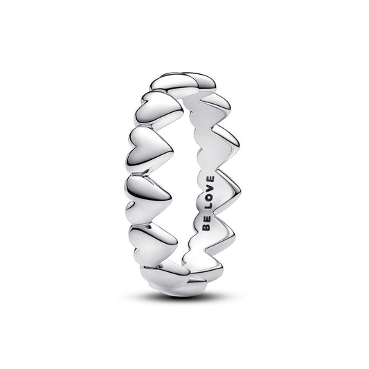 Row of hearts Ring