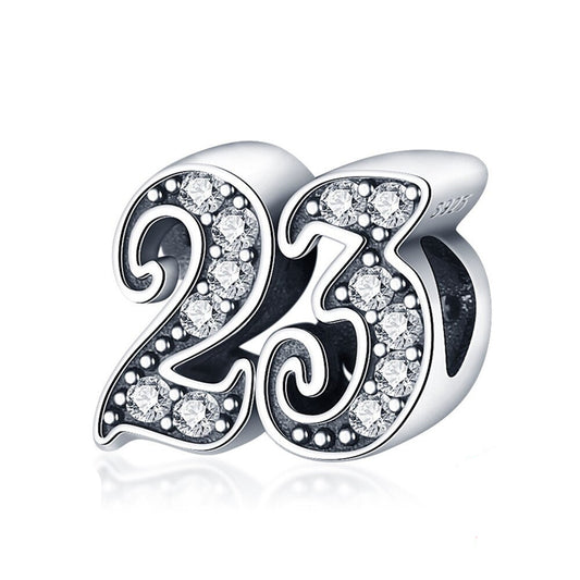 23 Years CZ Bead Charm