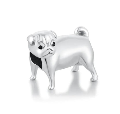 Pug Bead Charm